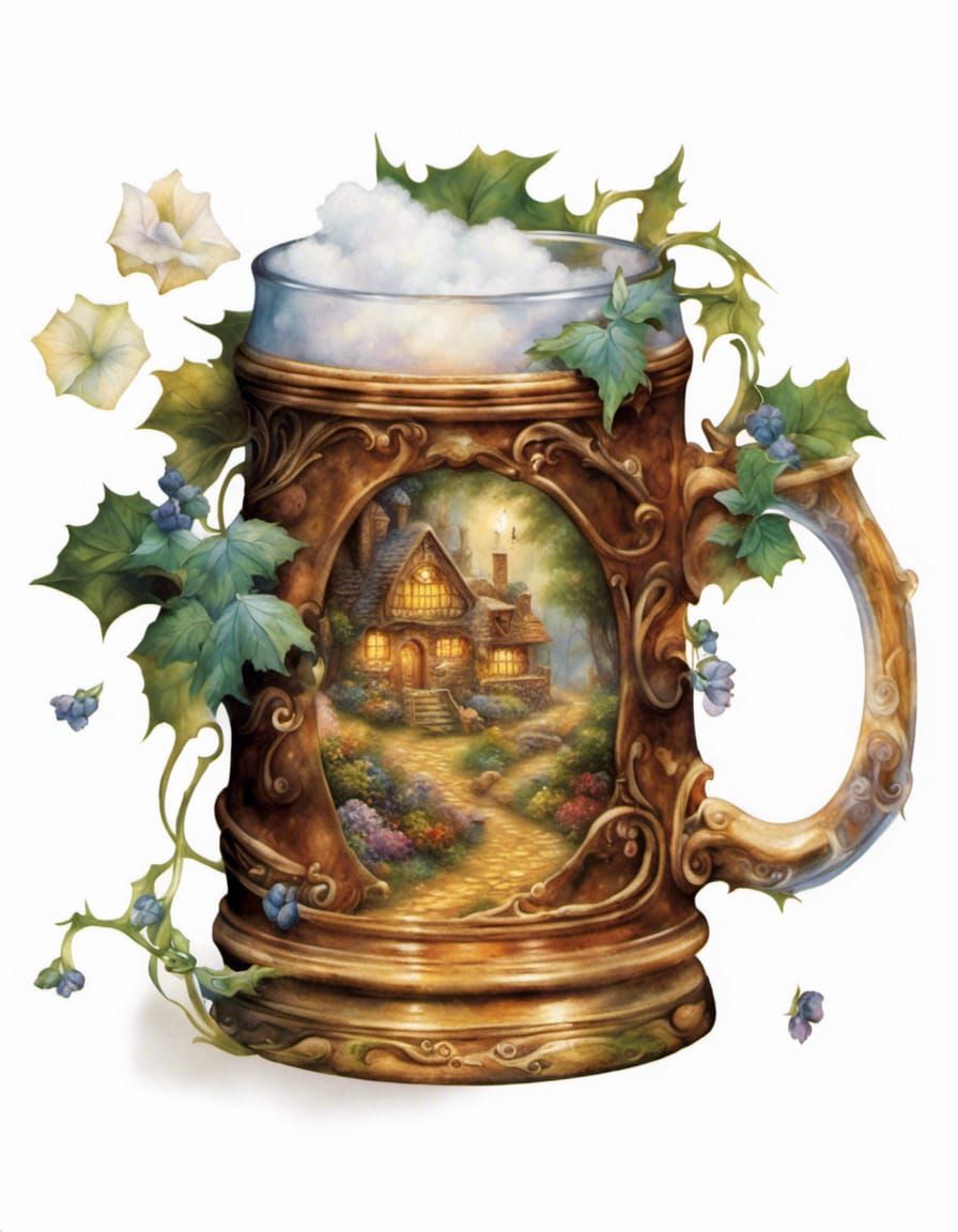 Dwarven Tankard in Ethereal Fantasy Style