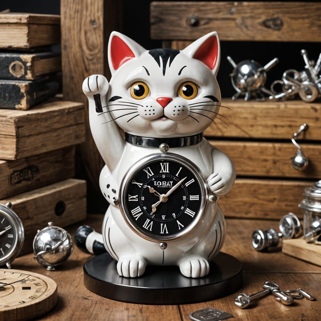 Classic Animated Kit-Cat Klock Image