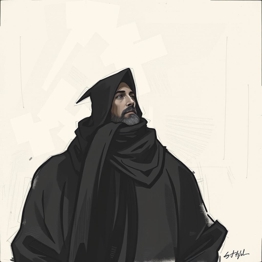 A Blue-Hued Winged Woman with Vibrant Hair and Sparkling Eye...