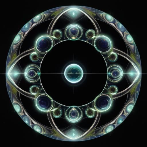 Ethereal Orbs with Shimmering Iridescence