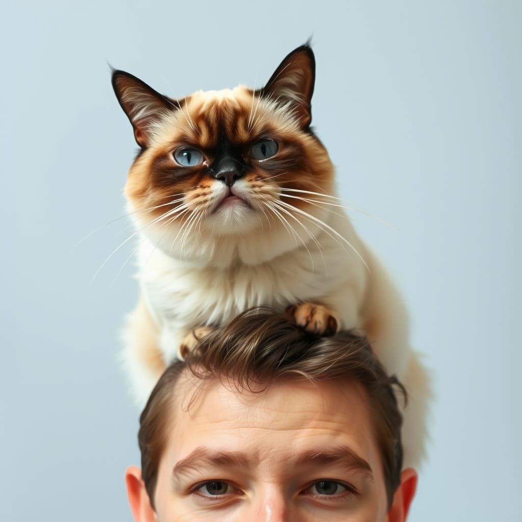 Feline Fury: Grumpy Cat Demands Breakfast