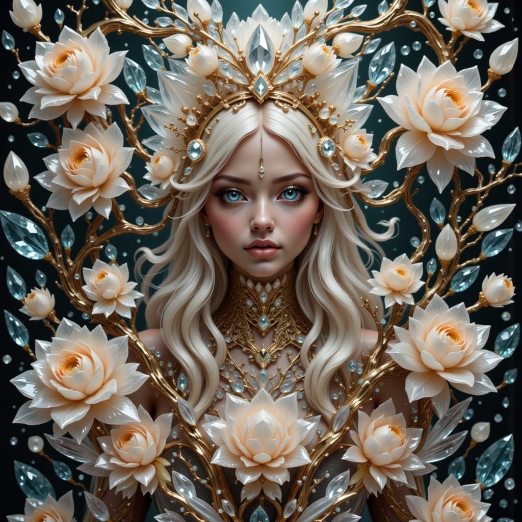 Glass and Crystal Formations in Vibrant Citron