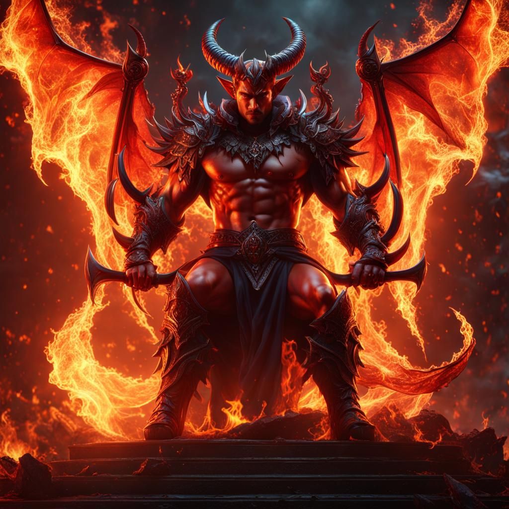 devil male avi  handsome fire