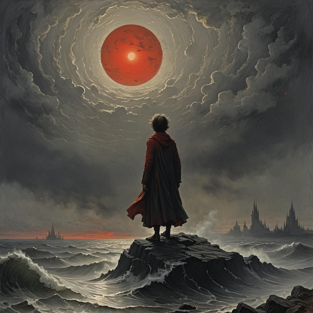 Abstract Shapes Emerge from Fog, Dramatic Lighting