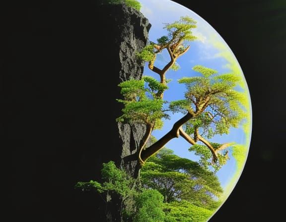Surreal Tree with Heart Core