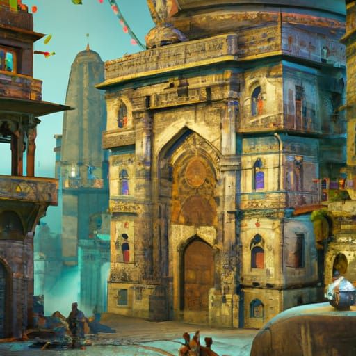 Fantastical India: Detailed Matte Painting in Deep Color