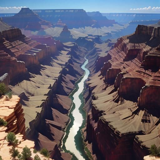 AI Interpretation of the Grand Canyon
