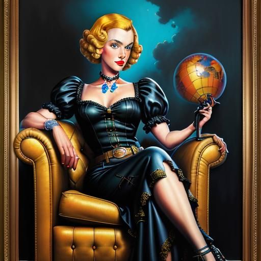 She rules her world/ woman