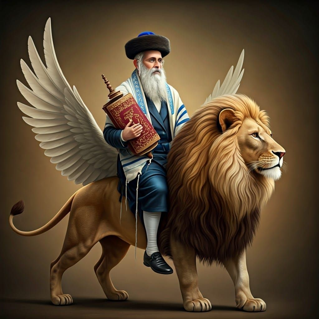 Winged Lion Ride: A Rabbi's Majestic Journey