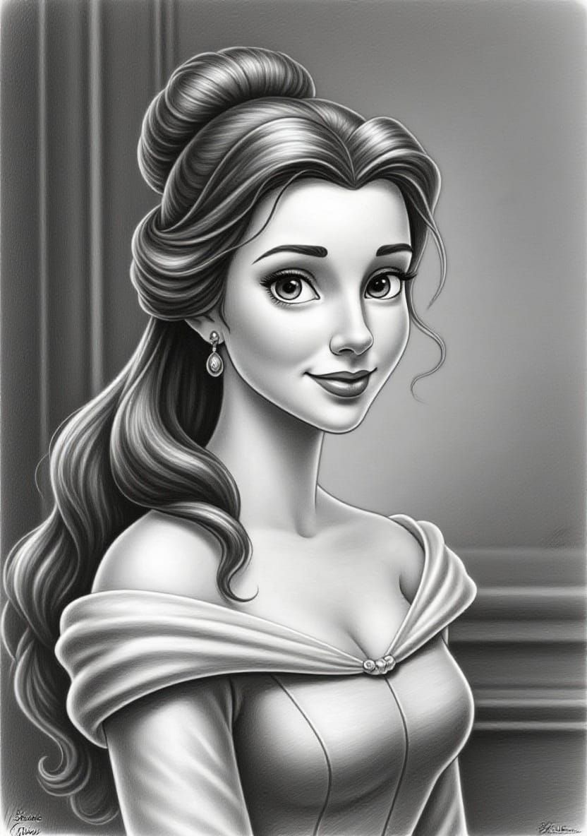 Belle Portrait in Studio Harcourt Style