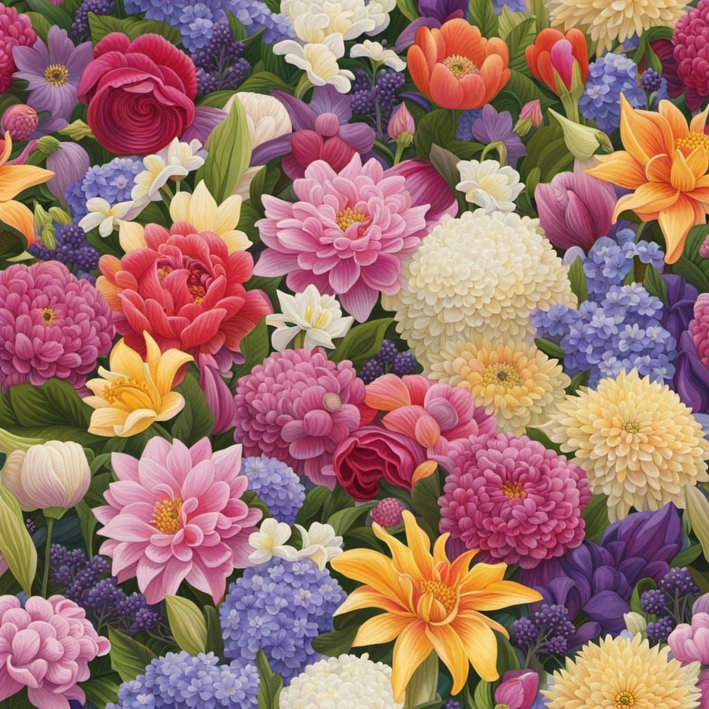 Graffiti Art: A Burst of Floral Splendor