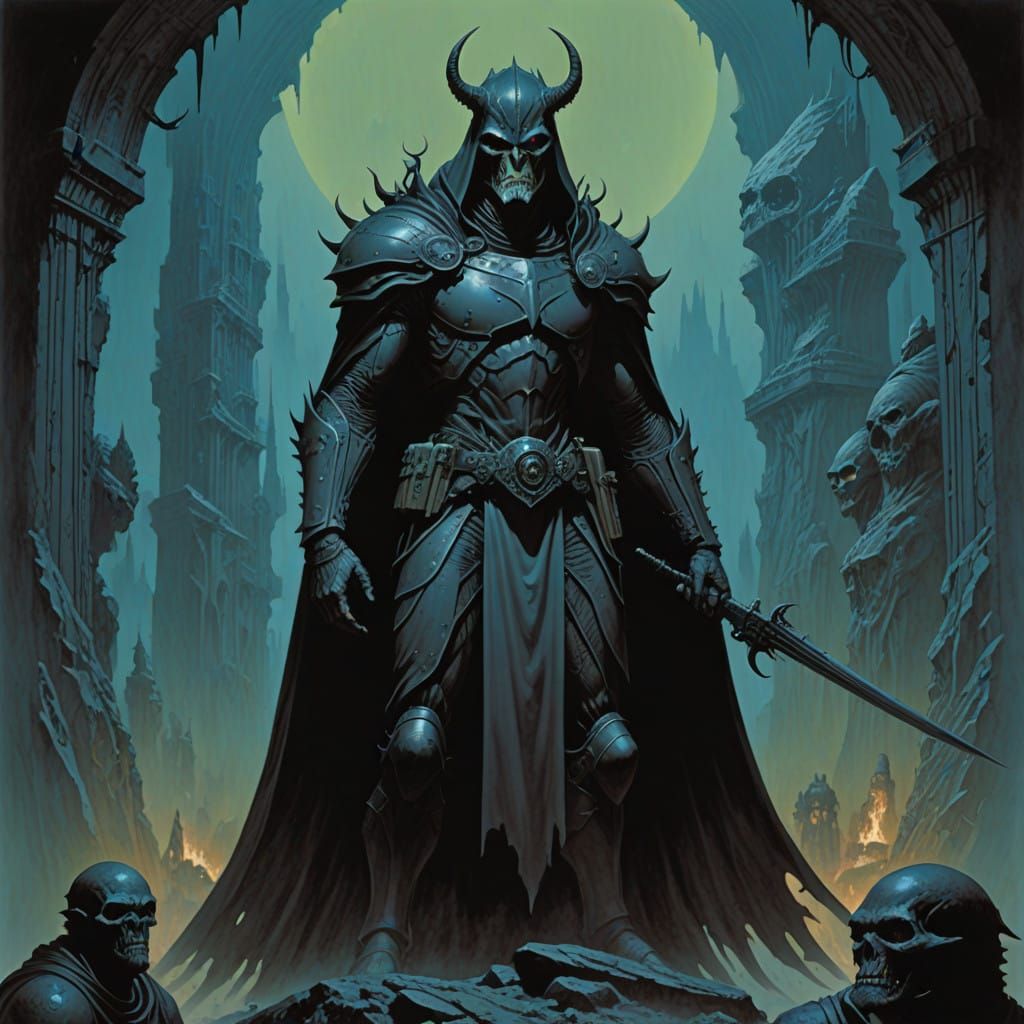 Surreal Grimdark Landscape in Moody Hues