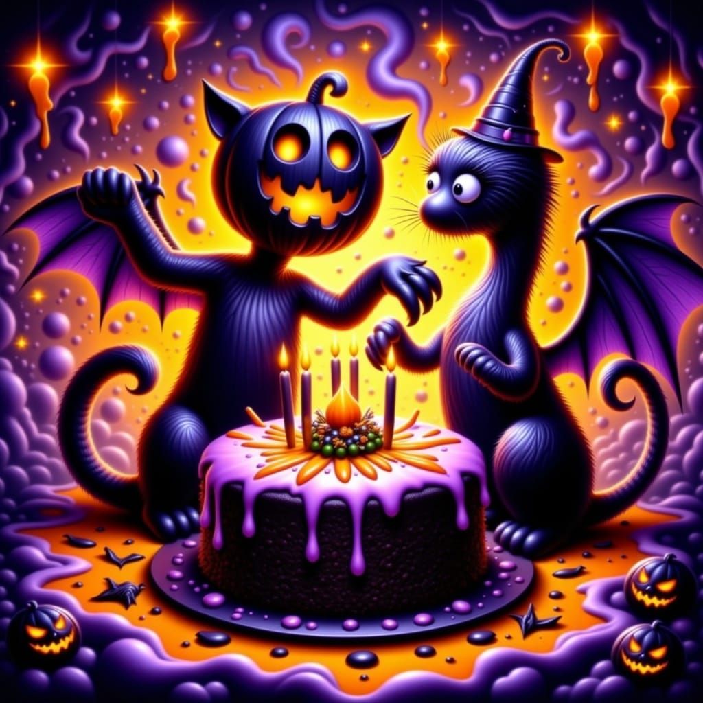 Whimsical Halloween Party With Hybrid Creatures