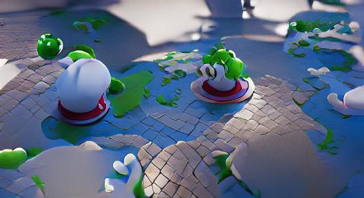 Yoshi's Island: 3D Render Artstation Trend