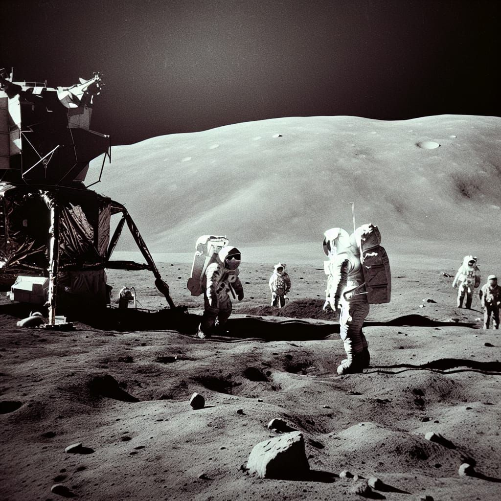 Too Many Astronauts For The Moon Landing!