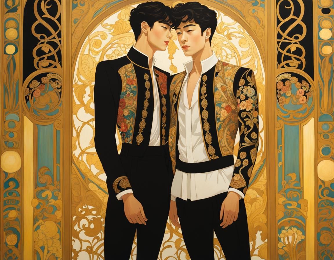 Art Nouveau Lads 240706A