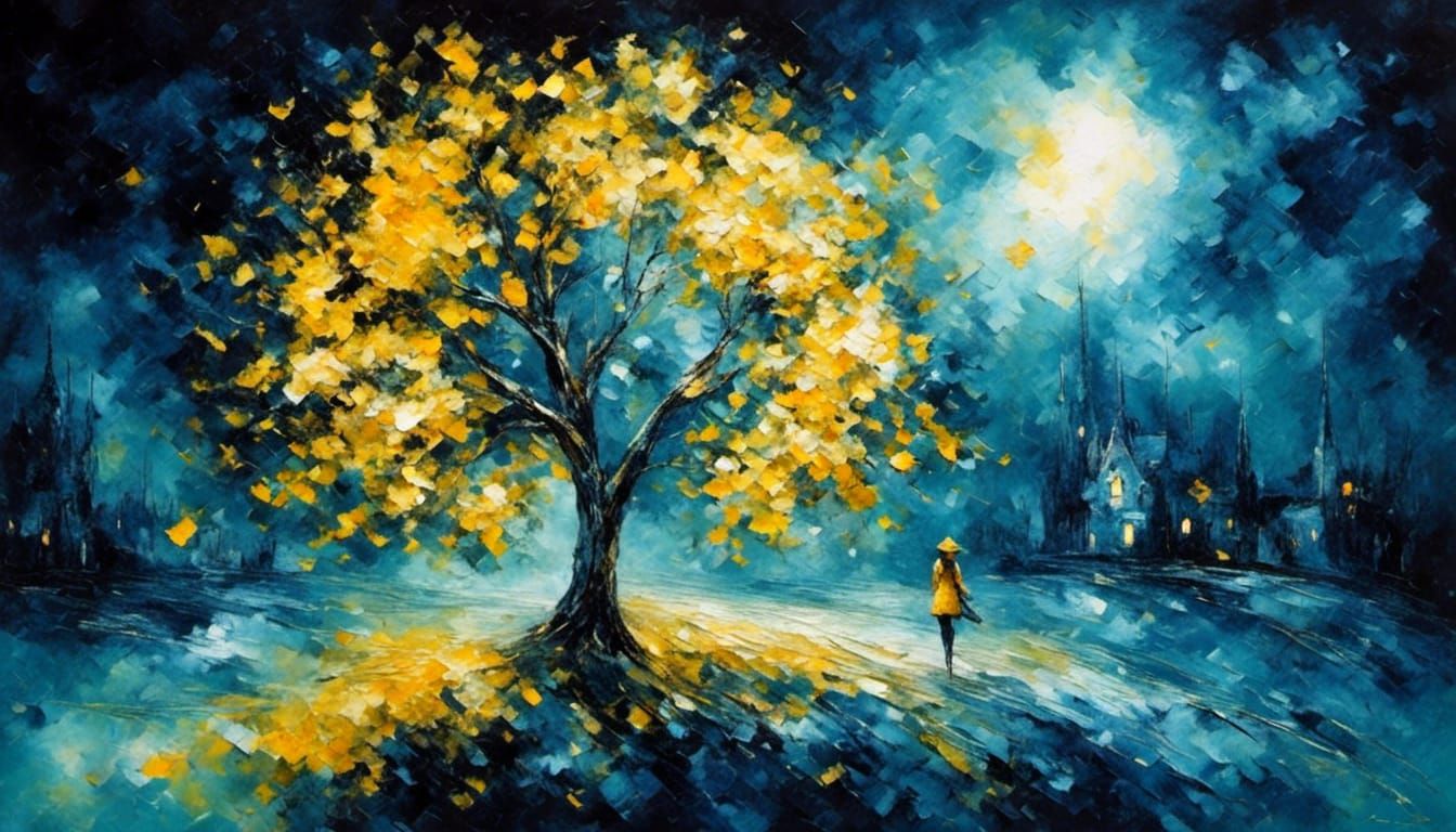 My lora:Edgy: The yellow tree