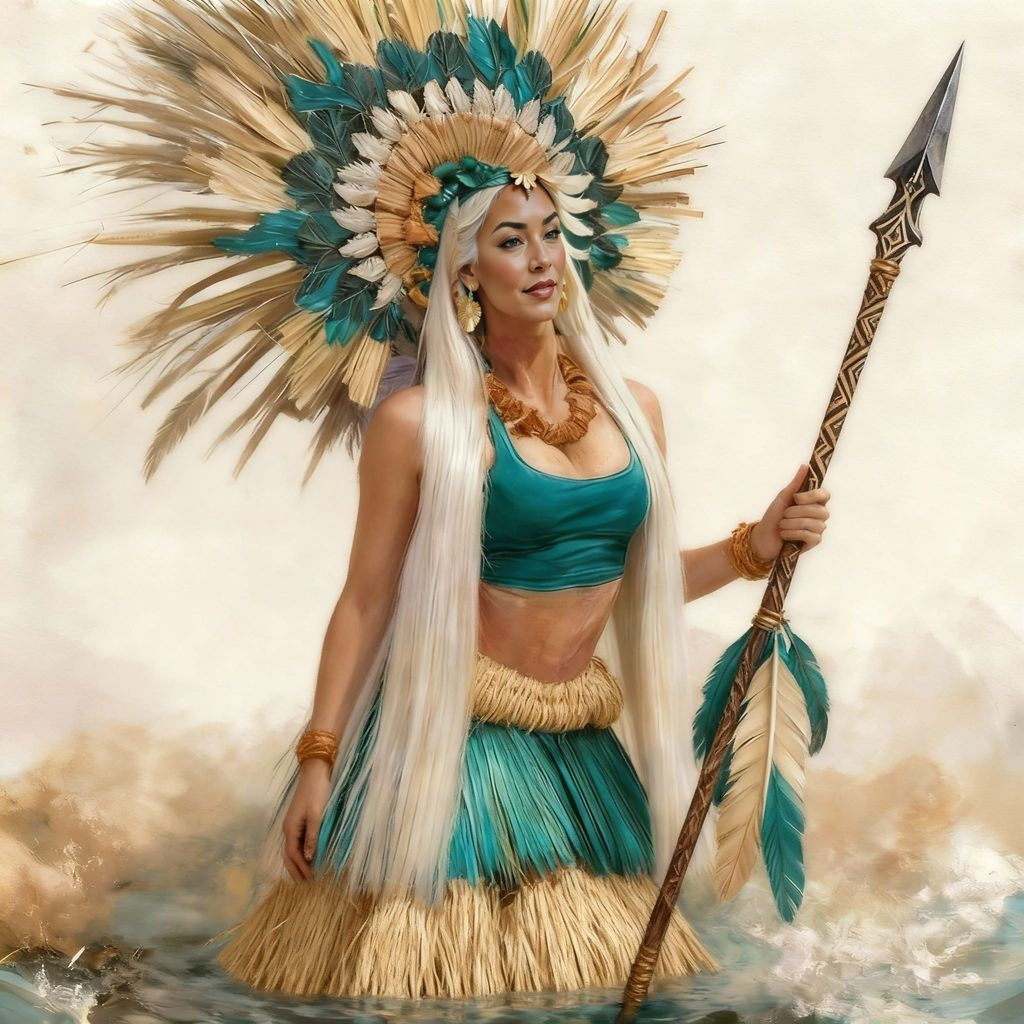 Tahitian Dancer in Epic Impressionist Masterpiece