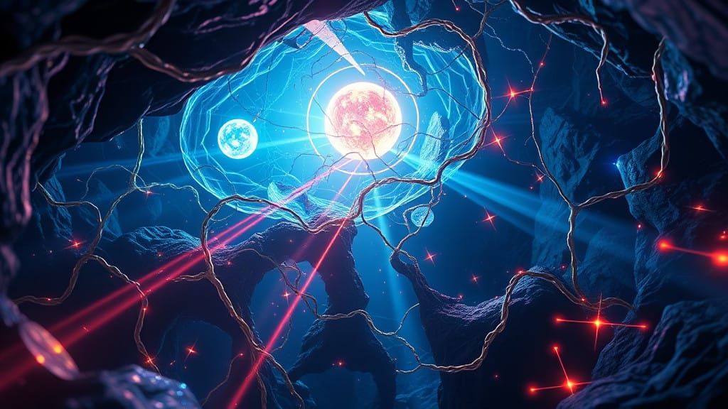 Ethereal Neural Tapestry in Iridescent Hues