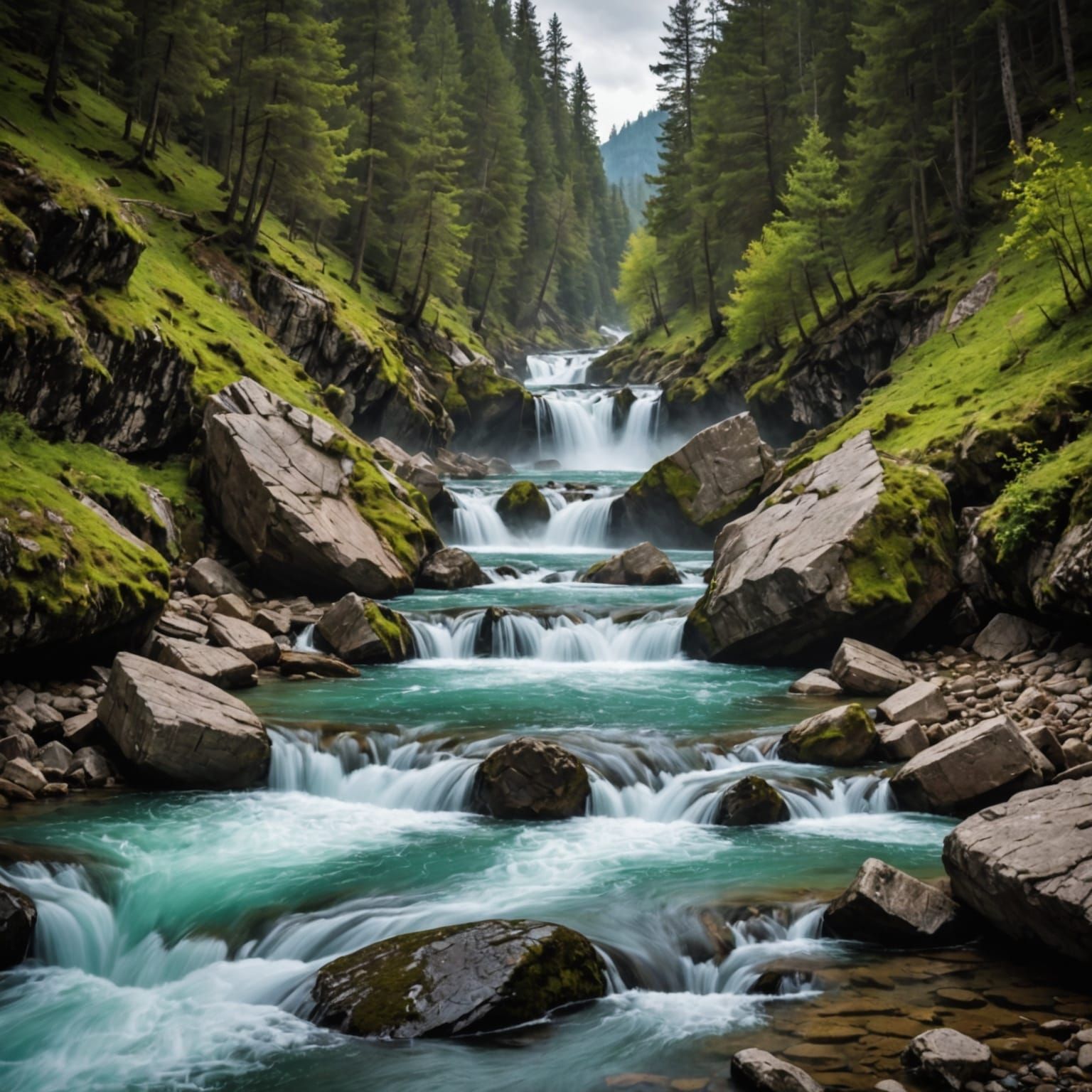 AI Generated Image of a Torrent