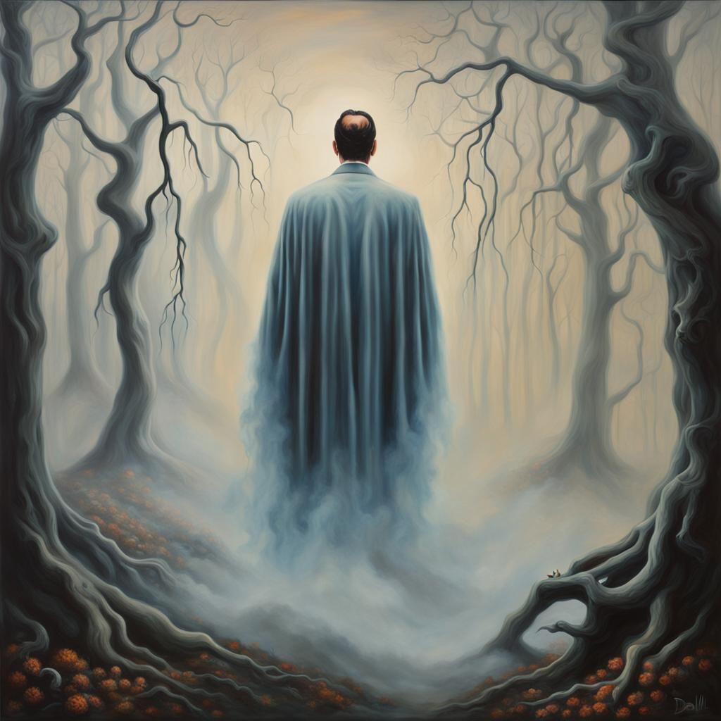 Nicolas Cage Rides Ethereal Ghost in Foggy Forest