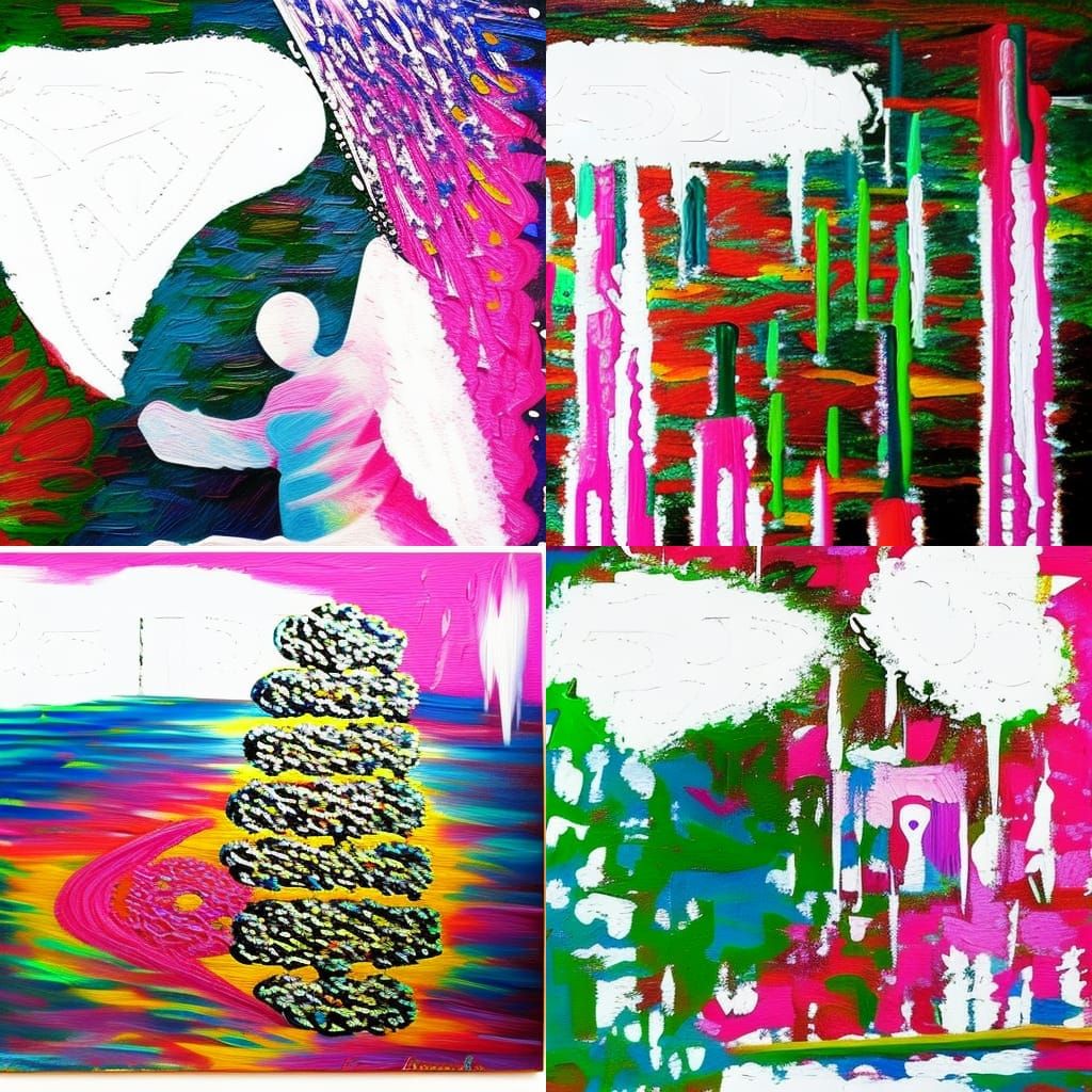 Chakra System in Neo-Impressionist Oil Painting