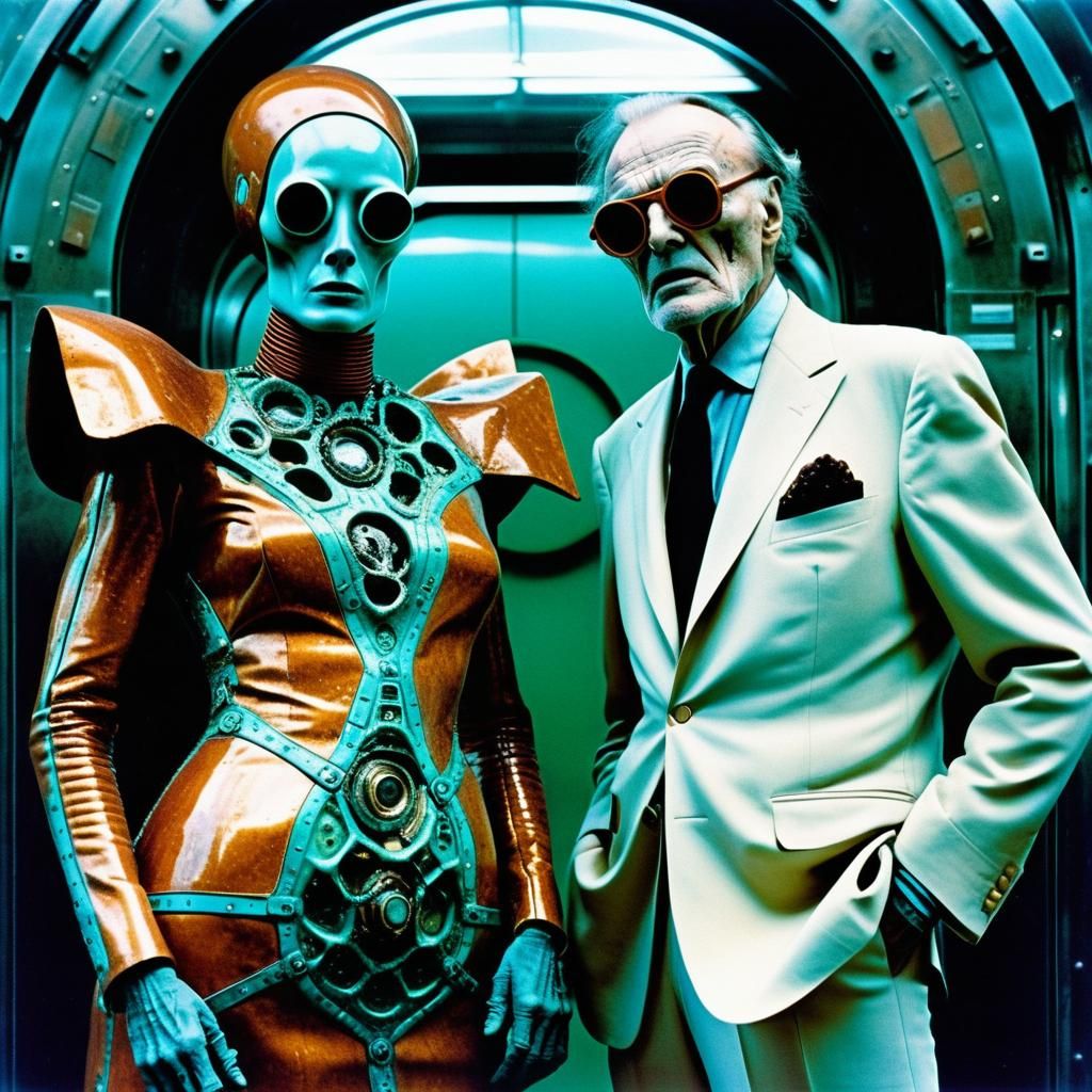 Surreal Post-Humans in Terrifying Vastness of Space