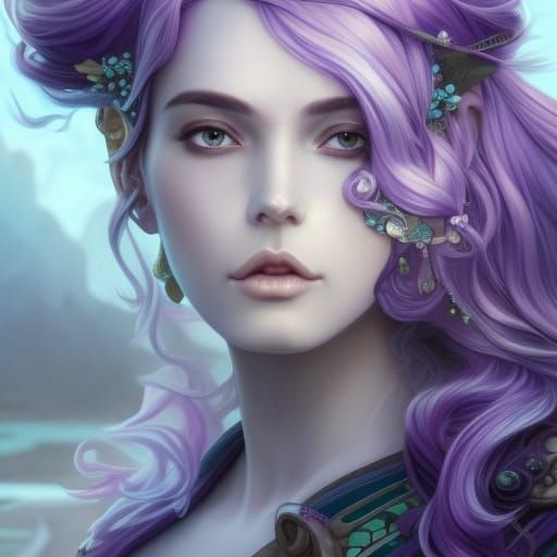 Moon Elf Queen in Island Port City