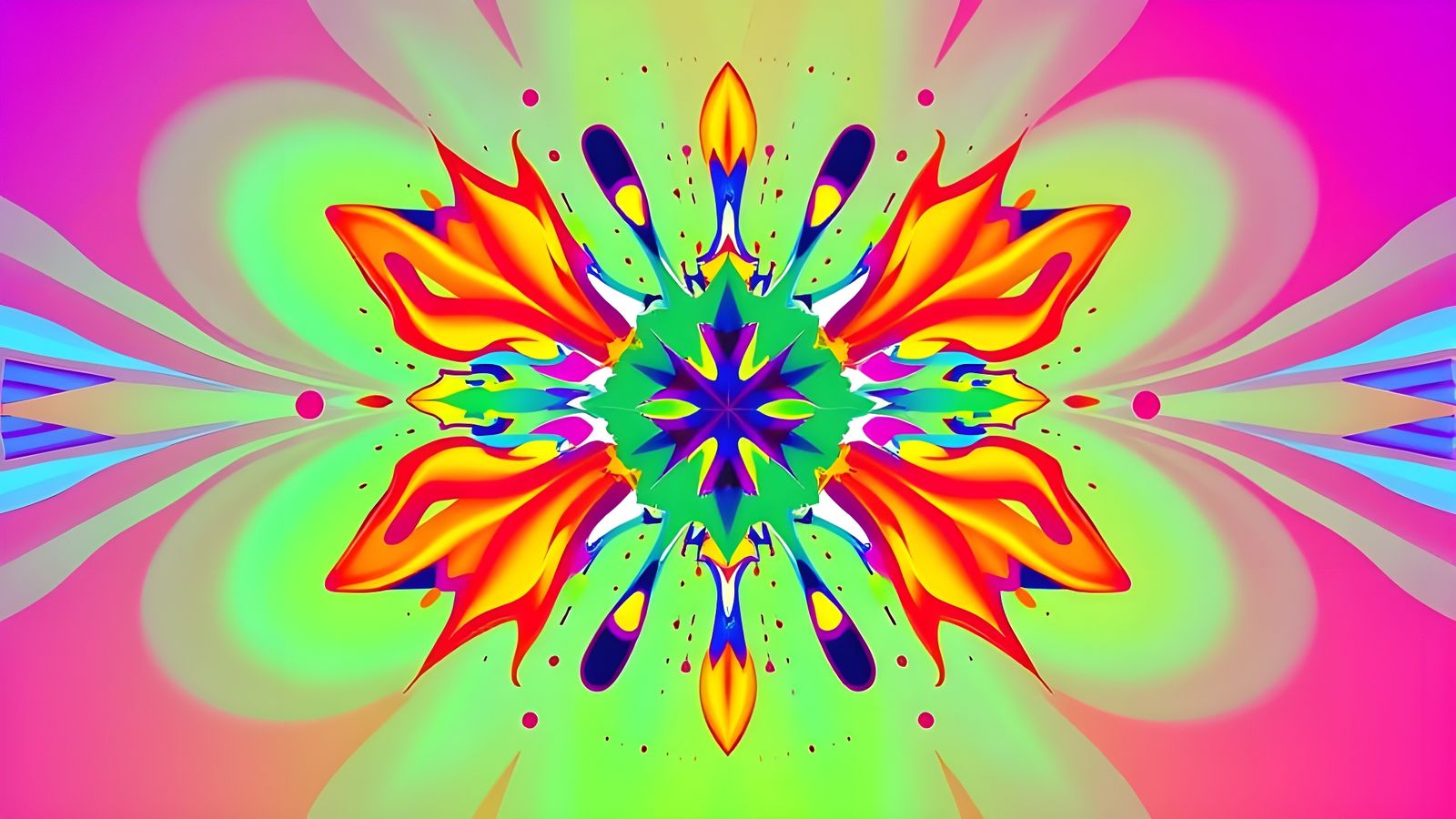 Triadic Colors Splash Screen in Bauhaus Style