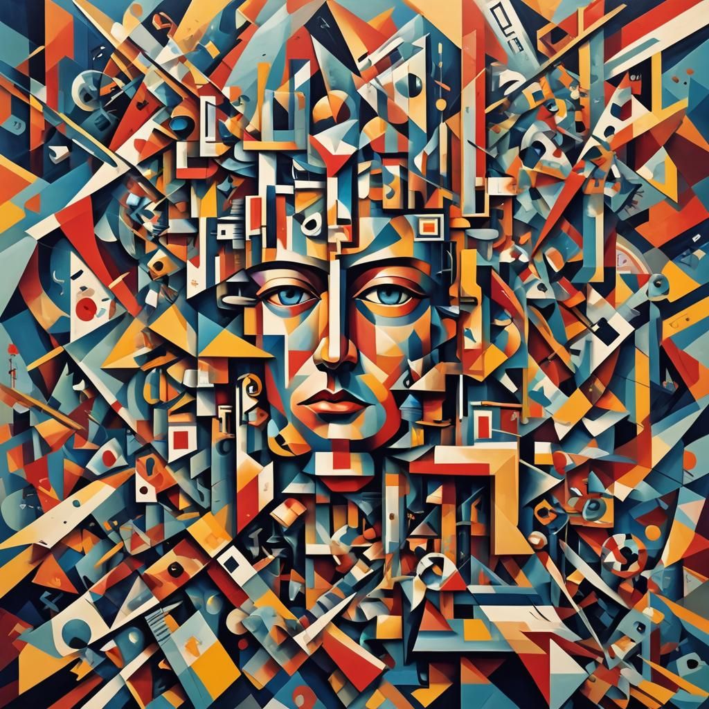 Geometric Cubist Art: No Political Solution