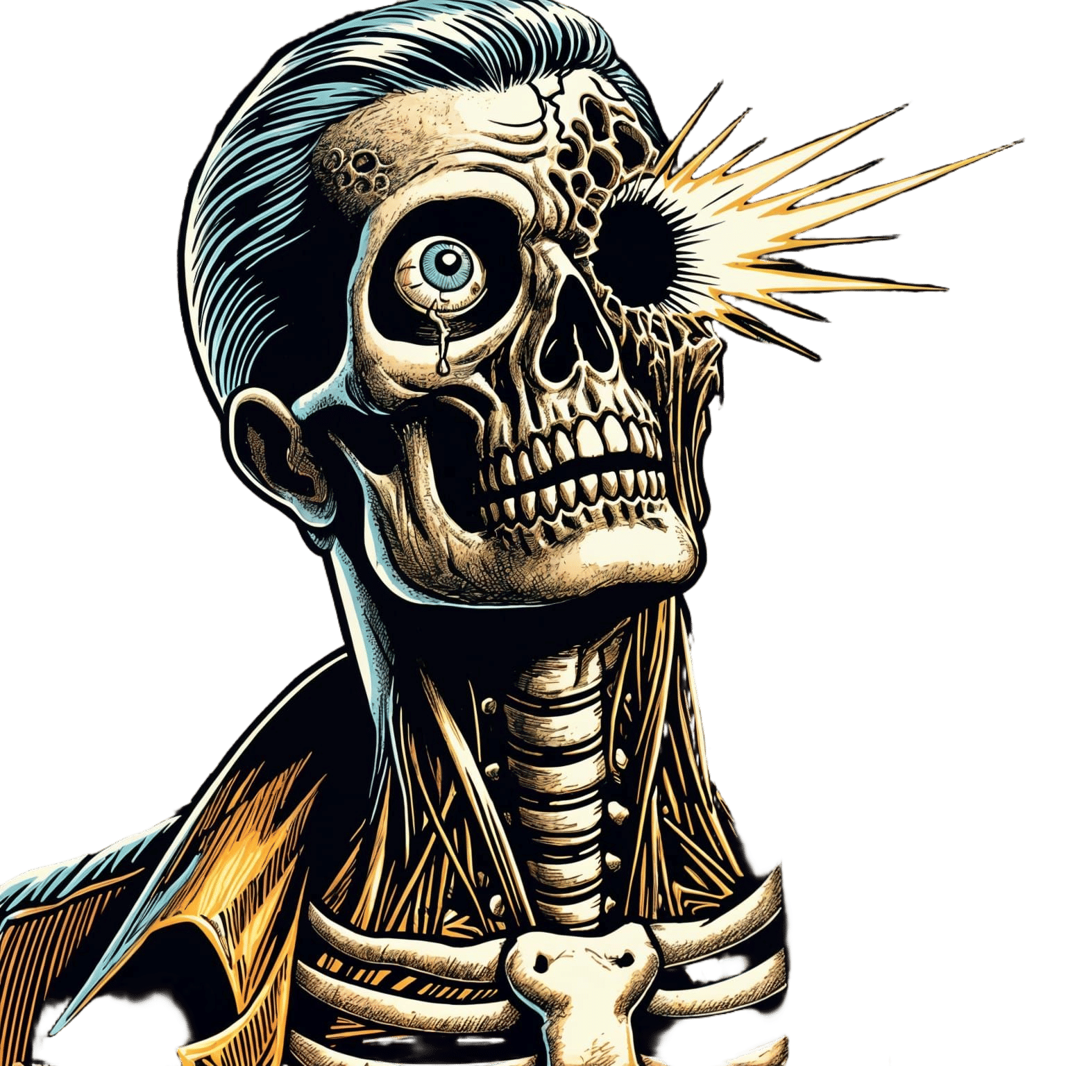 Gory 80s Comic Book Zombie Reveals Terror