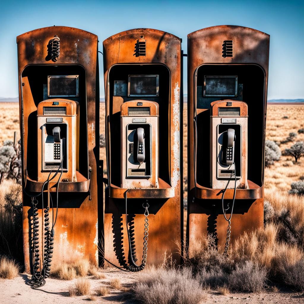 Post-Apocalyptic Wasteland Payphones