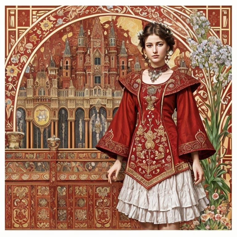 Eclectic Architecture in Art Nouveau Style