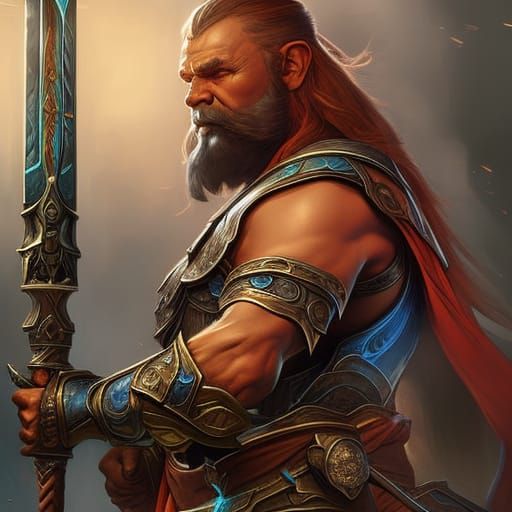 A dwarf warrior
