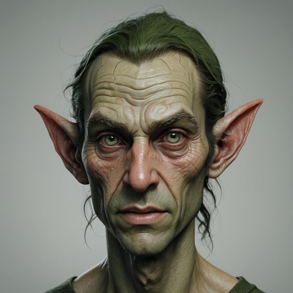 Photorealistic Portrait of an Unusual Elf