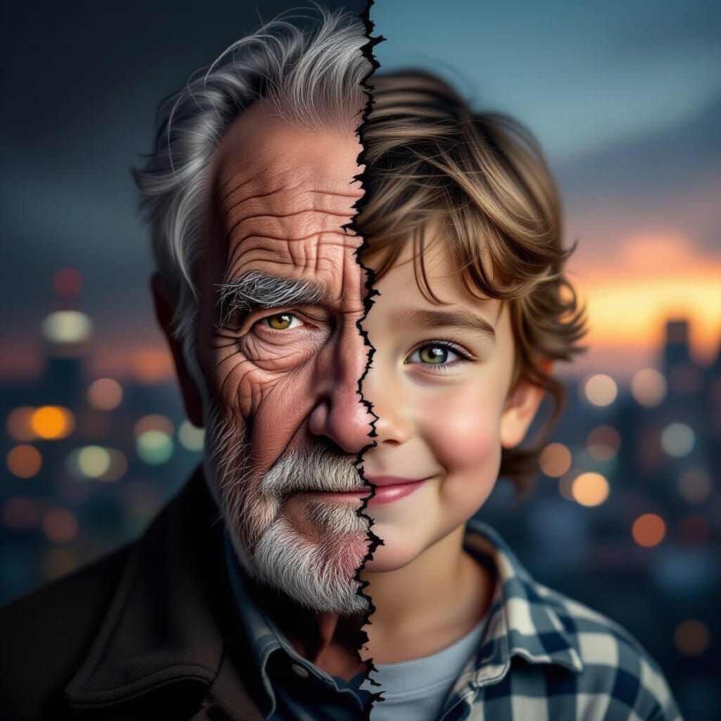 Duality Portrait: Old Man and Child in Film Noir