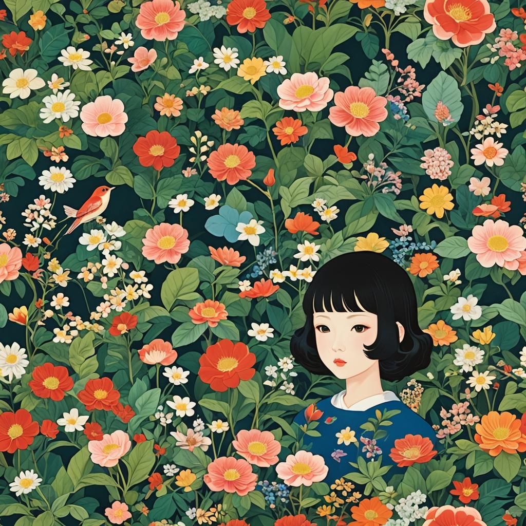 Dreamlike Digital Portraits in Vibrant Hues