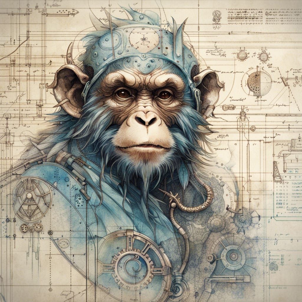 Steampunk Chinese Zodiac Monkey