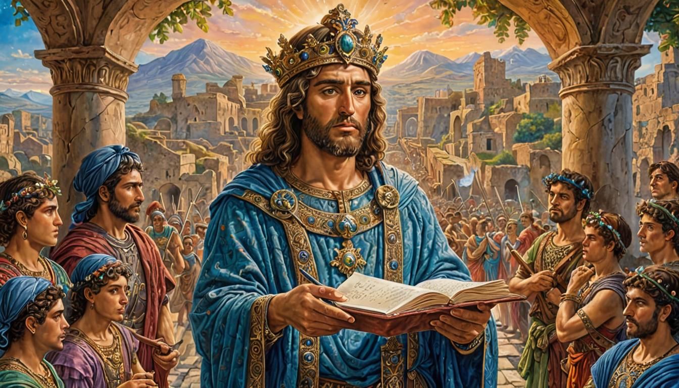 Centurion's Journey: A Surreal Josephine Wall-Inspired Scene