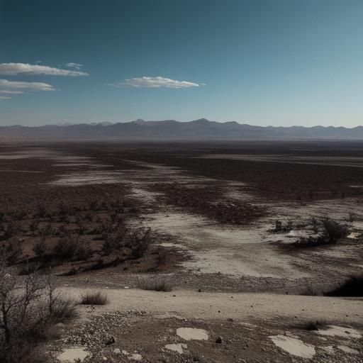 Desolate Wasteland Landscape