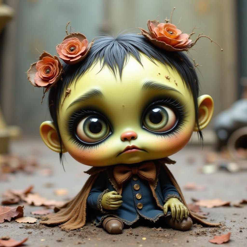 Cute Creepy Chibi Monster Portrait