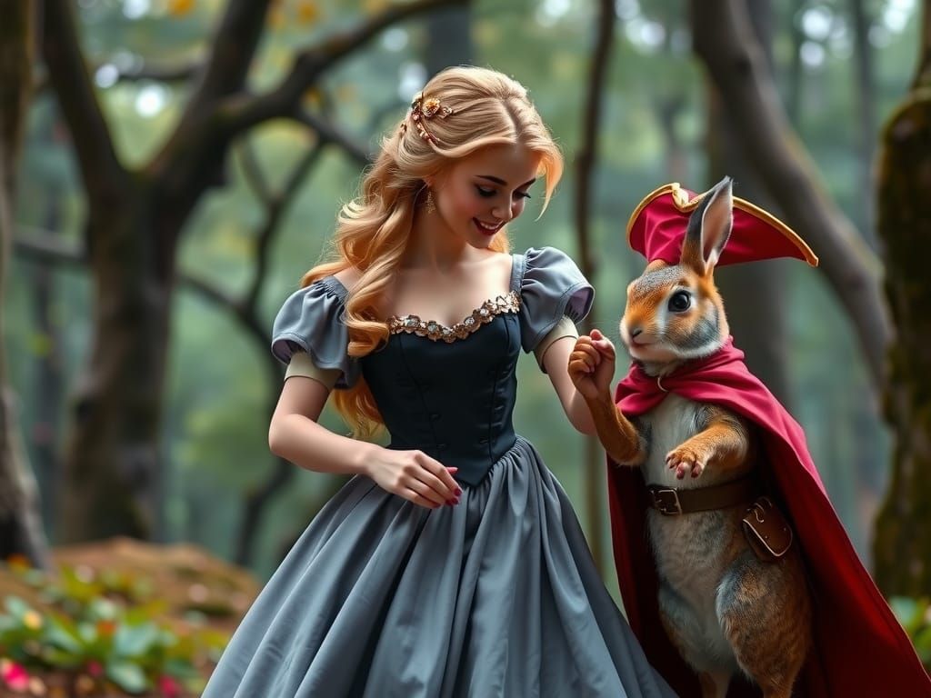 Aurora Dances with Forest Animals in Live Action