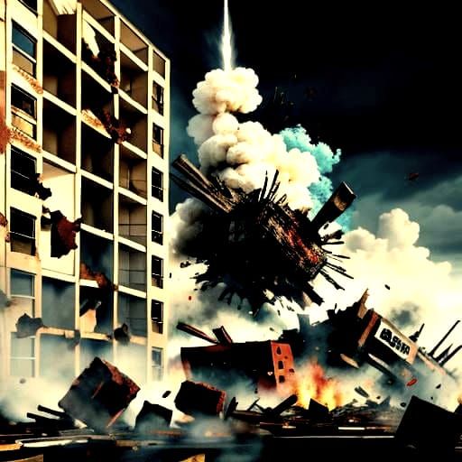 Abstract Image of Destruction and Ruin