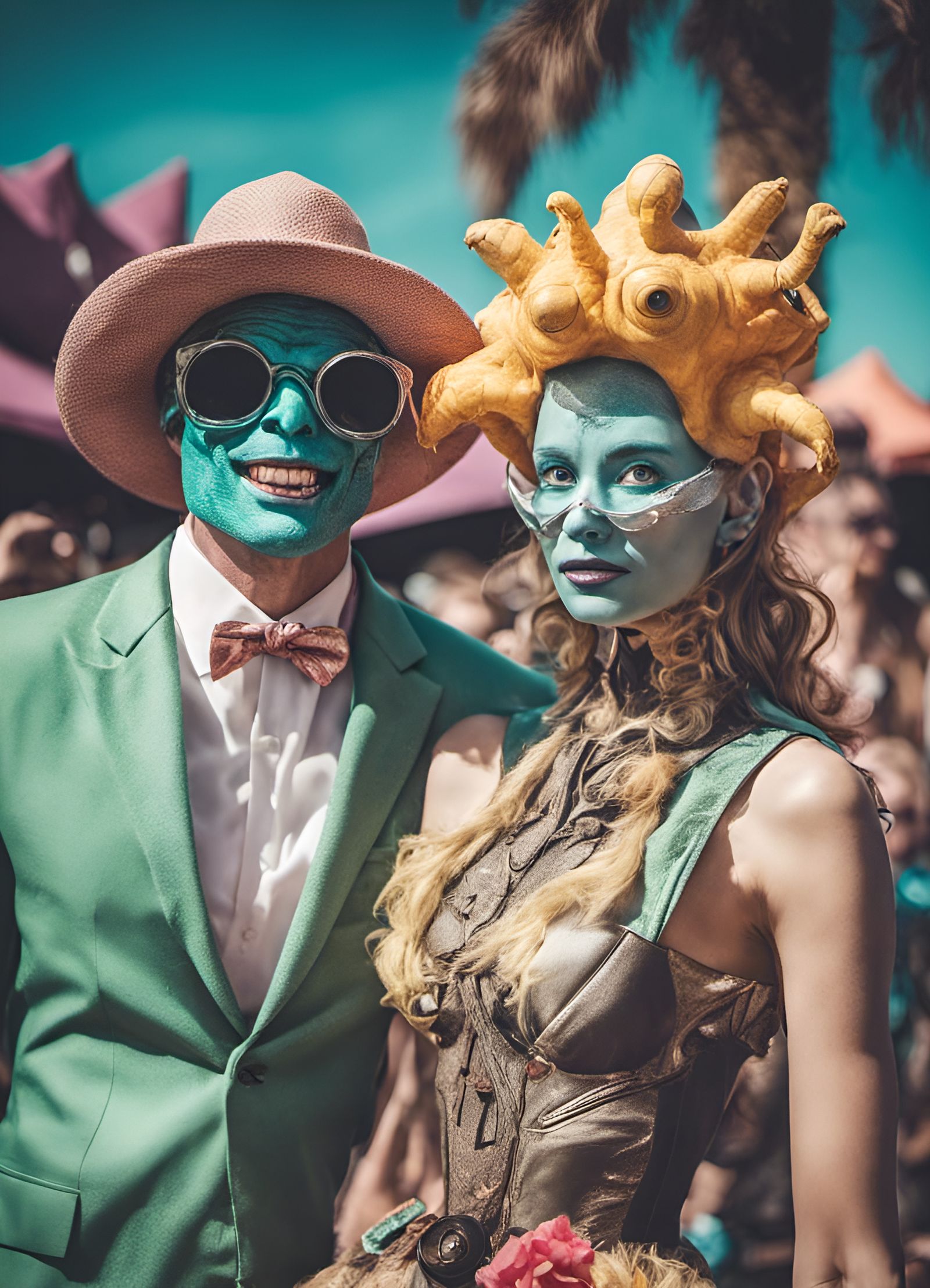 Rococo Festival Costumes in Detailed Photo