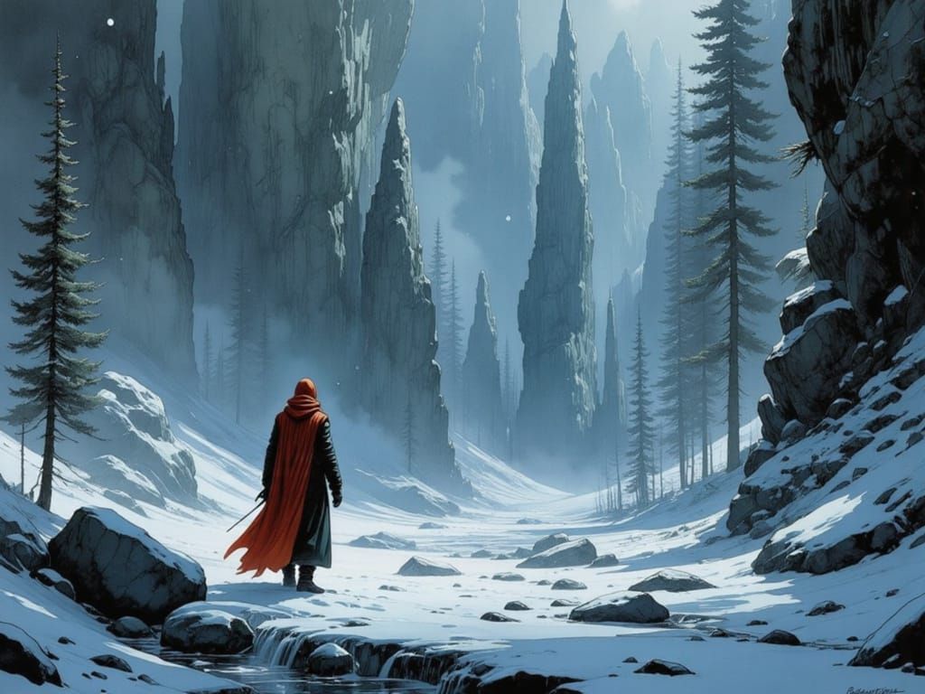 <lora:Nivis:1.0> fantasy scene ::  fantasy sci-fi digital ar...