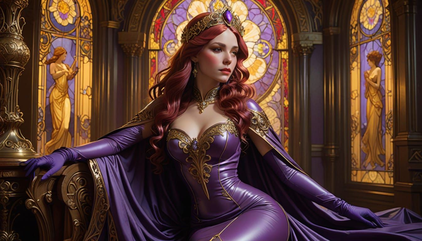 Dark Fantasy Bride in Latex and Lace