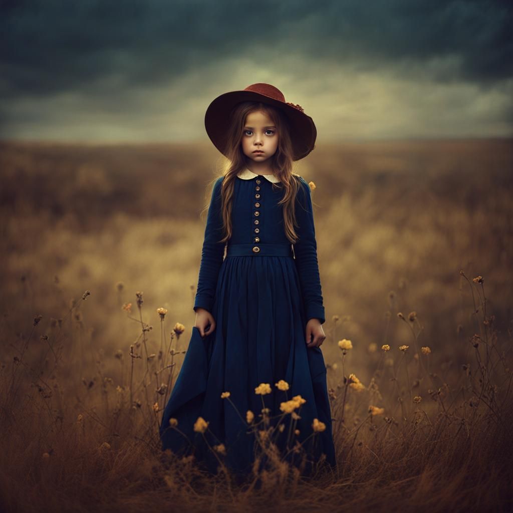 Dreamlike Portrait of a Cute Girl