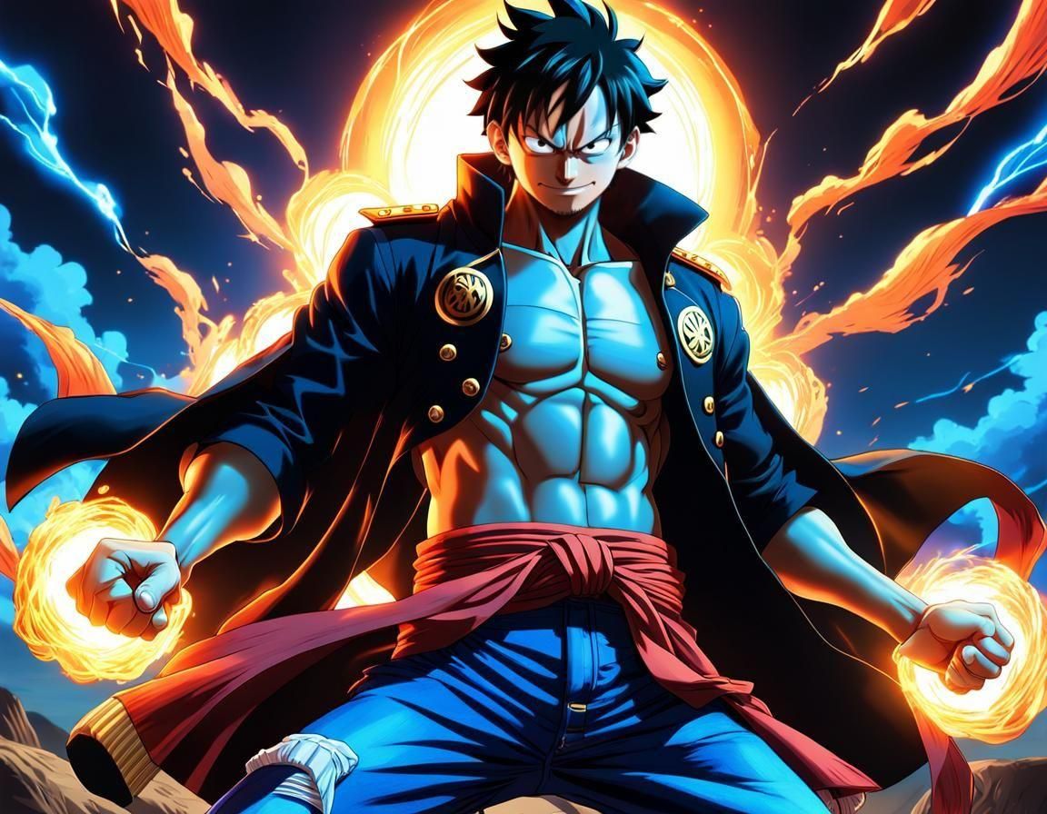 Monkey D. Luffy as Pirate King in Epic Pose