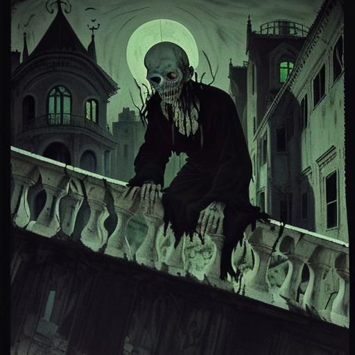 Ghoul's Descent: A Surreal and Abstract Vision