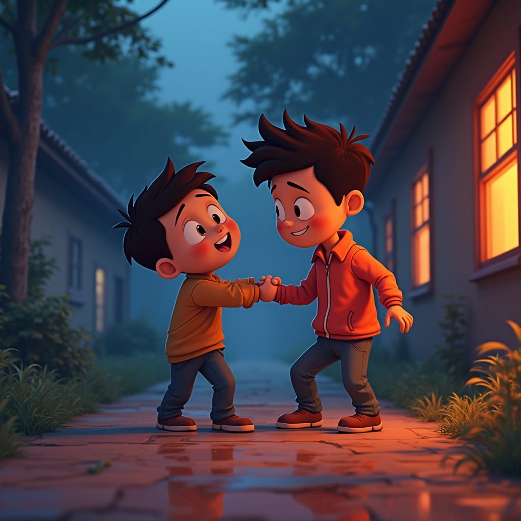 Cartoon Brothers: A Cinematic Depiction of Betrayal